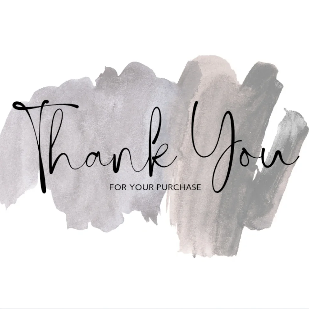 50 4x6 Paint Over Desgin Thank You Notes Labels/Thank You Stickers